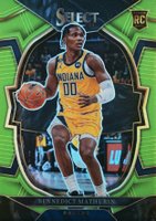 2022 Panini Select #79 Bennedict Mathurin Neon Green Basketball Card