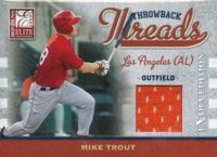2009 Donruss Elite Extra Edition Throwback Threads #TT-MT Mike Trout Baseball Card