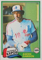 1981 Topps #125 Andre Dawson Baseball Card