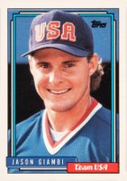 1992 Topps Traded #40T Jason Giambi Baseball Card