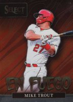 2022 Panini Select EN Fuego #EF5 Mike Trout Baseball Card