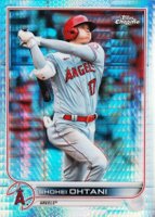 2022 Topps Chrome #1 Shohei Ohtani Prism Refractor Baseball Card