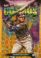 2024 Topps Chrome Cosmic Into the Cosmos #14 Manny Machado Gold Interstellar Refractor Baseball Card