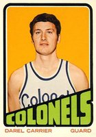 1972 Topps #207 Darell Carrier Basketball Card