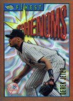 1996 Finest #92 Derek Jeter Refractor Baseball Card
