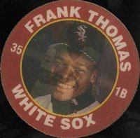 1992 7-11 Slurpee Superstar Action Coins #16 Frank Thomas Baseball Card