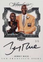 2016 Panini Flawless Hall of Fame Induction Class Autographs #HFJR Jerry Rice Football Card