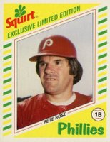 1982 Squirt #12 Pete Rose Baseball Card