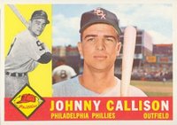 1960 Topps #17 Johnny Callison Baseball Card