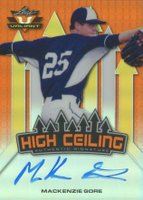 2017 Leaf Valiant High Ceiling Autographs #MG1 MacKenzie Gore Orange Baseball Card