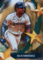 2025 Topps Stars of MLB #SMLB5 Julio Rodriguez Gold Foilboard Baseball Card