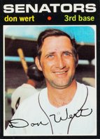 1971 Topps #307 Don Wert Baseball Card