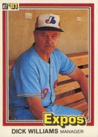 1981 Donruss #453 Dick Williams Baseball Card