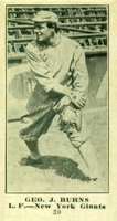 1916 Sporting News #20 Geo. J. Burns Baseball Card