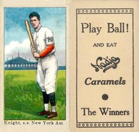 1909 Nadja Caramel # Jack Knight Baseball Card