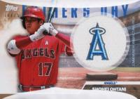 2023 Topps Father's Day Commemorative Team Patch #FDSO Shohei Ohtani Gold Baseball Card