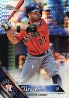 2016 Topps Chrome #27 Jose Altuve Prism Refractor Baseball Card