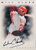 1996 Leaf Signature Autographs # Will Clark Silver Baseball Card