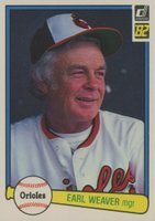 1982 Donruss #27 Earl Weaver Baseball Card