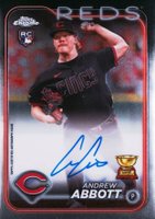 2024 Topps Chrome Rookie Autographs #RAAA Andrew Abbott Baseball Card