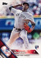 2016 Topps #265 Luis Severino Gray Uniform Baseball Card