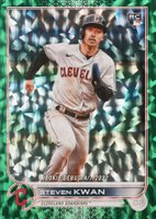 2022 Topps Update #US54 Steven Kwan Green Foil Baseball Card