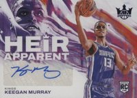 2022 Panini Court Kings Heir Apparent Autographs #HA-KMK Keegan Murray Violet Basketball Card