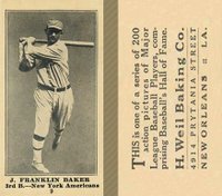 1916 Weil Baking Co. #9 Frank Baker Baseball Card