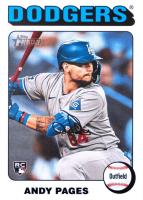 2024 Topps Heritage #696 Andy Pages White Border Baseball Card