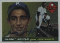 2014 Finest Rookie Autograph Redemption #RR1 Sandy Koufax Baseball Card