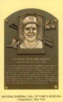 1964 DATE Hall of Fame Yellow Plaque Postcard # George Brett Baseball Card
