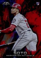 2018 Topps Fire  #181 Juan Soto Flame Baseball Card