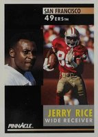 1991 Pinnacle #103 Jerry Rice Football Card