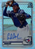 2020 Bowman Chrome Prospect Autographs #CPAGM Gabriel Moreno Refractor Baseball Card