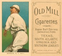 1909 White Borders Old Mill #436 Cy Seymour Throwing Baseball Card
