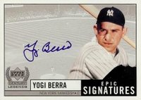 1999 Upper Deck Century Legends Epic Signatures #YB Yogi Berra Epic Signatures Baseball Card