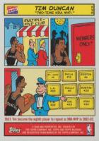 2003 Bazooka Comics #10 Tim Duncan Basketball Card
