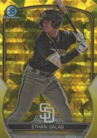 2023 Bowman Draft Sapphire Edition #BDC1 Ethan Salas Yellow Baseball Card