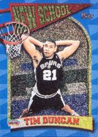 1997 Topps New School #NS15 Tim Duncan Basketball Card