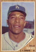 1962 Topps #108 Willie Davis Baseball Card