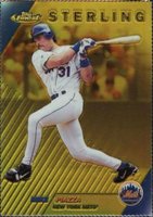 1999 Finest #257 Mike Piazza Gold Refractor Baseball Card