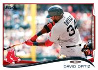 2014 Topps #475 David Ortiz No Sparkle on Helmet Baseball Card