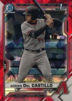 2021 Bowman Draft Chrome Sapphire Edition #BDC108 Adrian Del Castillo Red Baseball Card