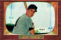 1955 Bowman #241 John Pesky Baseball Card
