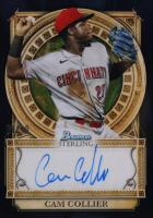 2023 Bowman Sterling Sterling Opulence Autographs #SOACCL Cam Collier Black Lava Baseball Card