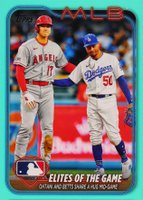 2024 Topps #138 Mookie Betts/Shohei Ohtani Aqua Baseball Card