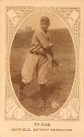 1922 American Caramel # Ty Cob Correct spell Cobb Baseball Card
