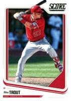 2018 Panini Chronicles Score #1 Mike Trout Baseball Card