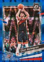 2023 Panini Donruss Optic #114 Chet Holmgren Blue Seismic Basketball Card