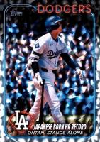 2024 Topps Update #US123 Shohei Ohtani Silver Crackle Foil Board Baseball Card